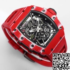BBR Factory Replica Richard Mille RM35-02 Red Carbon Fiber Case
