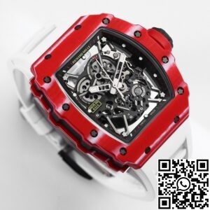 BBR Factory Replica Richard Mille RM35-02 White Strap Carbon Fiber