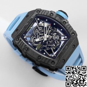 BBR Factory Fake Richard Mille RM35-02 Blue Strap Watches
