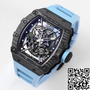 BBR Factory Fake Richard Mille RM35-02 Blue Strap Watches