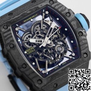BBR Factory Fake Richard Mille RM35-02 Blue Strap Watches