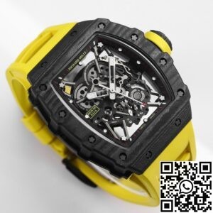 BBR Factory Replica Richard Mille RM35-02 Yellow Strap Watch