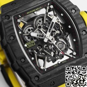 BBR Factory Replica Richard Mille RM35-02 Yellow Strap Watch