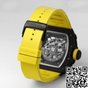 BBR Factory Replica Richard Mille RM35-02 Yellow Strap Watch