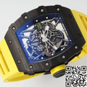 ZF Factory Replica Richard Mille RM35-02 Yellow Strap Watch