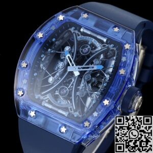 RM Factory Fake Richard Mille RM53-02 Blue Strap Watches