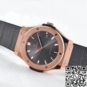 WWF Factory Fake Hublot Classic Fusion 511.OX.7081.LR 18K Gold Grey Dial Watches