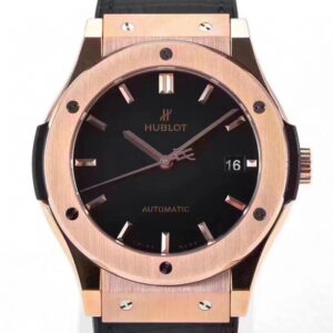 WWF Factory Fake Hublot Classic Fusion 511.OX.7180.LR 18K Gold Black Dial