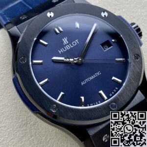 HB Factory Hublot Classic Fusion 511.CM.7170.LR Black Ceramic Blue Dial