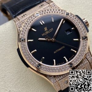HB Factory Replica Hublot Classic Fusion 511.OX.1181.LR.1704 Rose Gold Diamond Watch