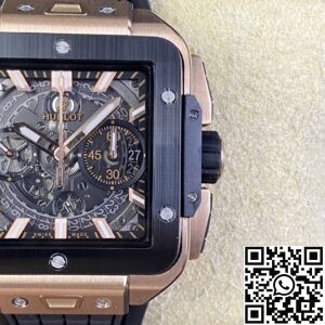 BBF Factory Replica Hublot Square Bang Unico 821.OM.0180.RX Gold Case