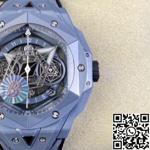 BBF Factory Replica Hublot Big Bang Bleu II 418.EX.5107.RX.MXM21 Ceramics