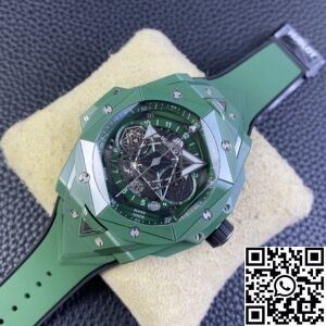BBF Factory Fake Hublot Big Bang Bleu II 418.GX.5207.RX.MXM22 Green Ceramics