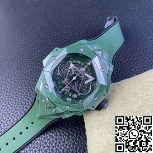 BBF Factory Fake Hublot Big Bang Bleu II 418.GX.5207.RX.MXM22 Green Ceramics