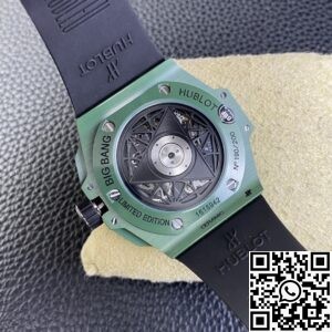 BBF Factory Fake Hublot Big Bang Bleu II 418.GX.5207.RX.MXM22 Green Ceramics