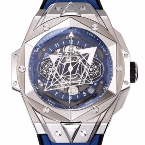 BBF Factory Fake Hublot Big Bang Sang Bleu II 418.NX.5107.RX.MXM20 Blue Dial