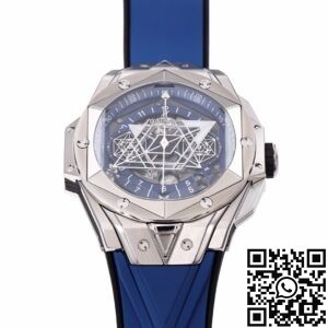 BBF Factory Fake Hublot Big Bang Sang Bleu II 418.NX.5107.RX.MXM20 Blue Dial