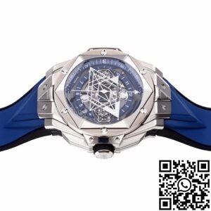 BBF Factory Fake Hublot Big Bang Sang Bleu II 418.NX.5107.RX.MXM20 Blue Dial
