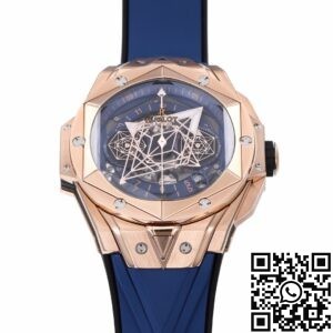 BBF Factory Replica Hublot Big Bang Sang Bleu II 418.OX.5108.RX.MXM20 18K King Gold Blue Dial