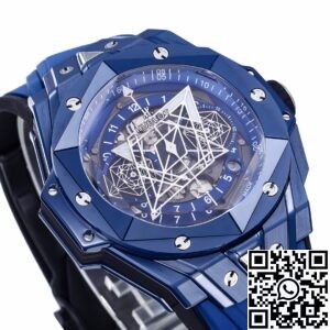 BBF Factory Replica Hublot Big Bang Sang Bleu II 418.GX.5207.RX.MXM22 Blue Ceramics