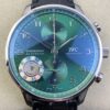 AZ Factory Fake IWC Portugieser IW371615 Green Panda Plate Watches