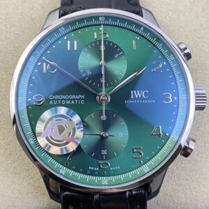 AZ Factory Fake IWC Portugieser IW371615 Green Panda Plate Watches
