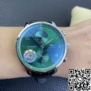 AZ Factory Fake IWC Portugieser IW371615 Green Panda Plate Watches