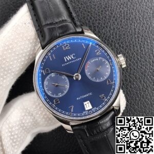 ZF Factory Fake IWC Portugieser IW500710 Blue Panda Plate Watches