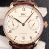 ZF Factory Fake IWC Portugieser IW500701 Brown Srap