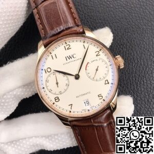 ZF Factory Fake IWC Portugieser IW500701 Brown Srap