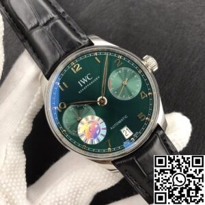 ZF Factory Fake IWC Portugieser IW500710 Blue Panda Plate