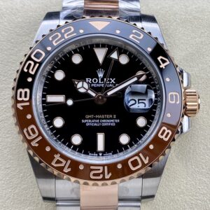 C+ Factory Replica Rolex GMT Master II M126711CHNR-0002 3285 Rose Gold Watch