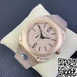 BV Factory Replica Bvlgari Octo Finissimo 102912 Rose Gold Watch