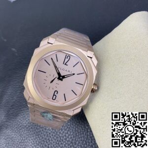 BV Factory Replica Bvlgari Octo Finissimo 102912 Rose Gold Watch
