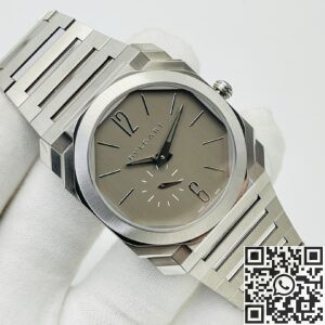 BV Factory Replica Bvlgari Octo Finissimo 103464 Silver Dial