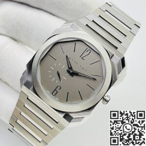 BV Factory Replica Bvlgari Octo Finissimo 103464 Silver Dial