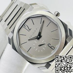 BV Factory Replica Bvlgari Octo Finissimo 103464 Silver Dial