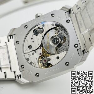 BV Factory Fake Bvlgari Octo Finissimo 103011 Silver White Dial
