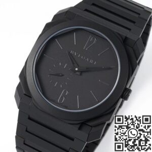 BV Factory Fake Bvlgari Octo Finissimo 103077 Black Dial