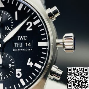 ZF Factory Fake IWC Pilot IW377710 Black Dial Watch