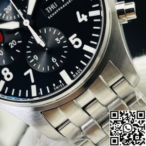 ZF Factory Fake IWC Pilot IW377710 Black Dial Watch