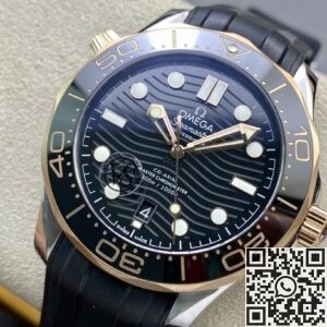 VS. Factory Fake Omega Seamaster Diver 300M 210.22.42.20.01.002 Rose Gold Watch
