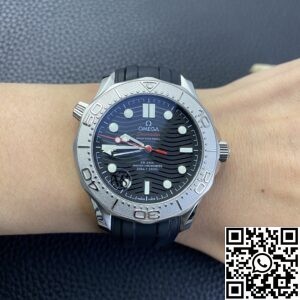 VS. Factory Replica Omega Seamaster Diver 300M 210.32.42.20.01.002 Black Rubber Strap