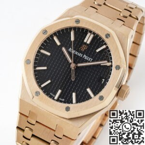 APS Factory Fake AP Royal Oak 15500OR.OO.1220OR.01 Rose Gold Watch