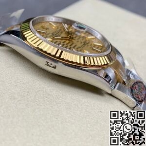 Clean Factory New Rolex Datejust M126333-0021 gold dial Watch