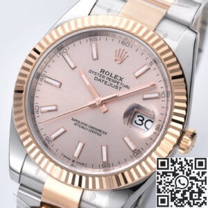 Clean Factory New Rolex Datejust M126331-0009 Pink Dial Watch