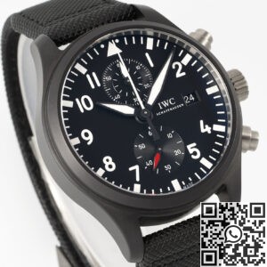 APS Factory Replica IWC Pilot IW389001 Black Dial Watches