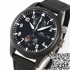 APS Factory Replica IWC Pilot IW389001 Black Dial Watches