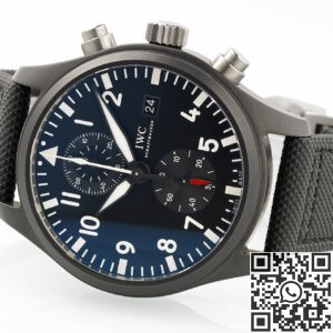APS Factory Replica IWC Pilot IW389001 Black Dial Watches