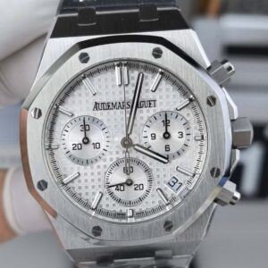 APS Factory Replica Audemars Piguet Watch 26240ST White Dial – Understated Elegance, Perfectly Recreated